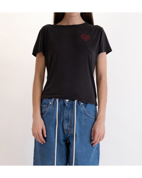 Salt And Pepper - Amira Heart Top Salt And Pepper - Amira Heart Top