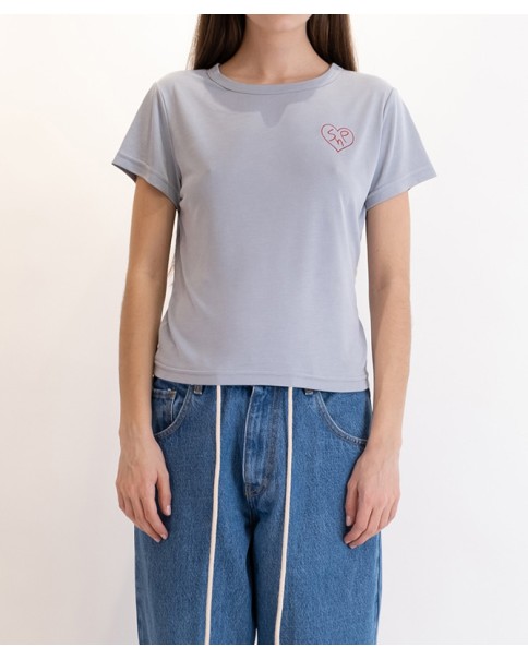 Salt And Pepper - Amira Heart Top Salt And Pepper - Amira Heart Top