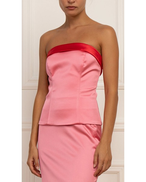 Stefania Vaidani - Rosalinda Silk Corset Top Stefania Vaidani - Rosalinda Silk Corset Top