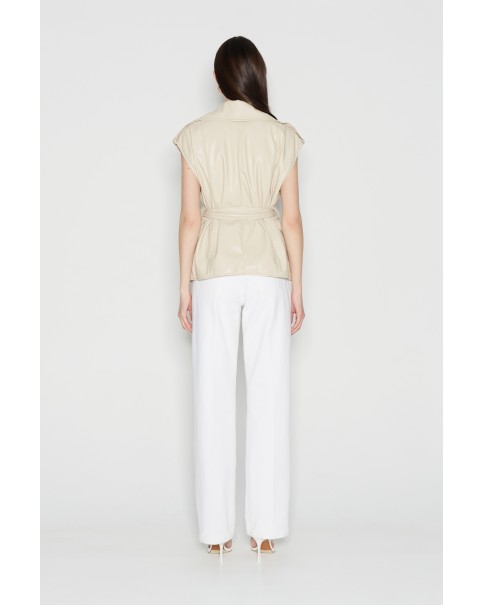 Nadia Rapti - Soft Escape Eco Leather Vest Nadia Rapti - Soft Escape Eco Leather Vest