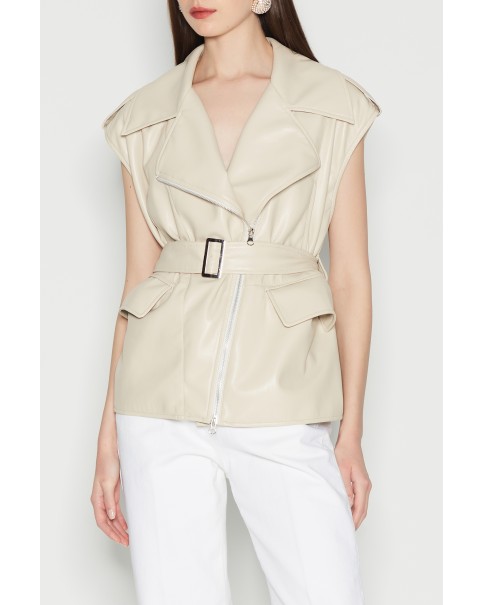 Nadia Rapti - Soft Escape Eco Leather Vest Nadia Rapti - Soft Escape Eco Leather Vest