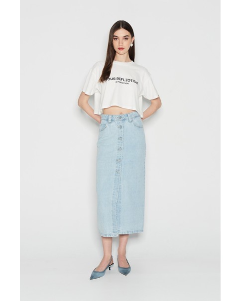 Nadia Rapti - Aquamarine Denim Skirt