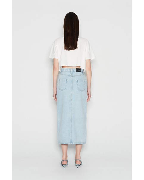Nadia Rapti - Aquamarine Denim Skirt Nadia Rapti - Aquamarine Denim Skirt