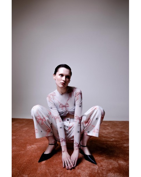 Milkwhite - Bow Pants