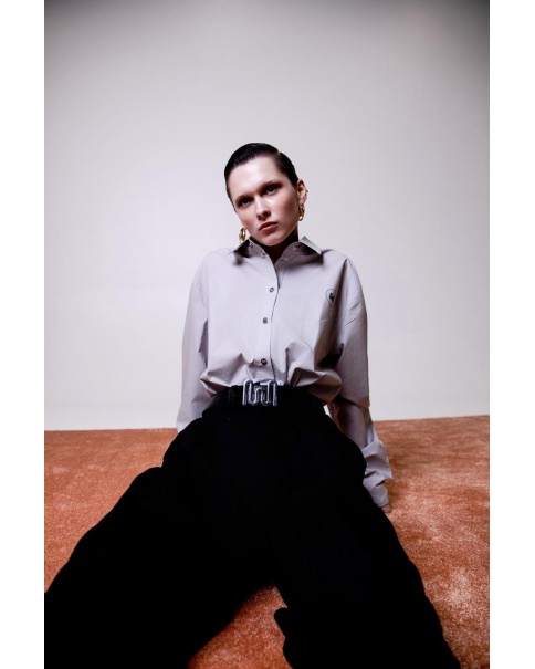 Milkwhite - Oversized Unisex Shirt Milkwhite - Oversized Unisex Shirt