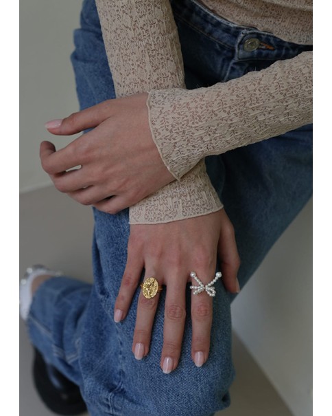 Hermina Athens - Fedra Pearl Ring