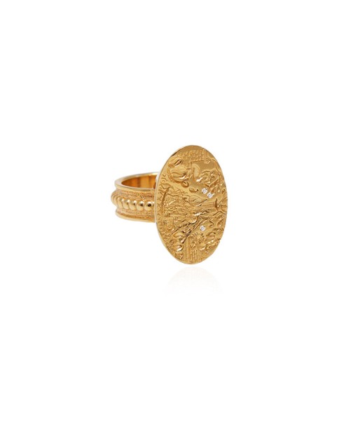 Hermina Athens - Minoas Sealstone Signet Ring Gold