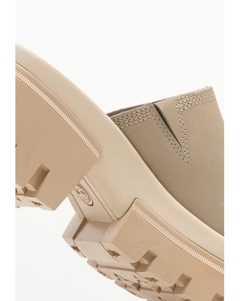 Everleigh SLIDE SANDAL LIGHT TAUPE NUBUCK Everleigh SLIDE SANDAL LIGHT TAUPE NUBUCK