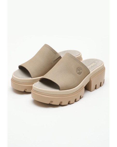 Everleigh SLIDE SANDAL LIGHT TAUPE NUBUCK Everleigh SLIDE SANDAL LIGHT TAUPE NUBUCK