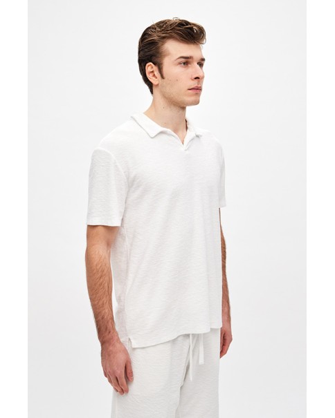 Terry Towel Regular Fit Polo Tee Terry Towel Regular Fit Polo Tee