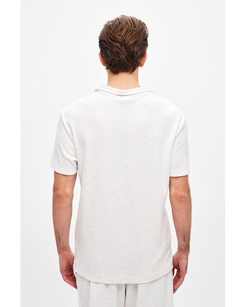 Terry Towel Regular Fit Polo Tee Terry Towel Regular Fit Polo Tee